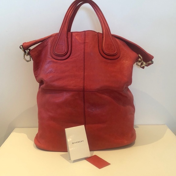Givenchy Handbags - 🎉HPx2🎉 Red Givenchy Nightingale Pandora XL Tote Satchel